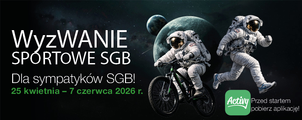 Dołącz do Wyzwania Sportowego dla Sympatyków SGB 2026 i zgarnij nagrody!